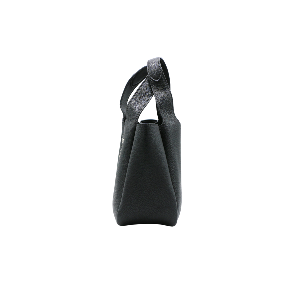 Prada Logo-Embellished Leather Mini Bag Black