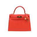 Hermes Epsom Kelly Sellier 25 Capucine Sanguine 2015
