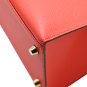 Hermes Epsom Kelly Sellier 25 Capucine Sanguine 2015