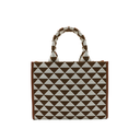 Prada Jacquard Triangolo Symbole Embroidered Small Tote 