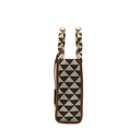 Prada Jacquard Triangolo Symbole Embroidered Small Tote 