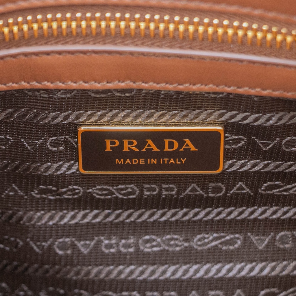 Prada Jacquard Triangolo Symbole Embroidered Small Tote 