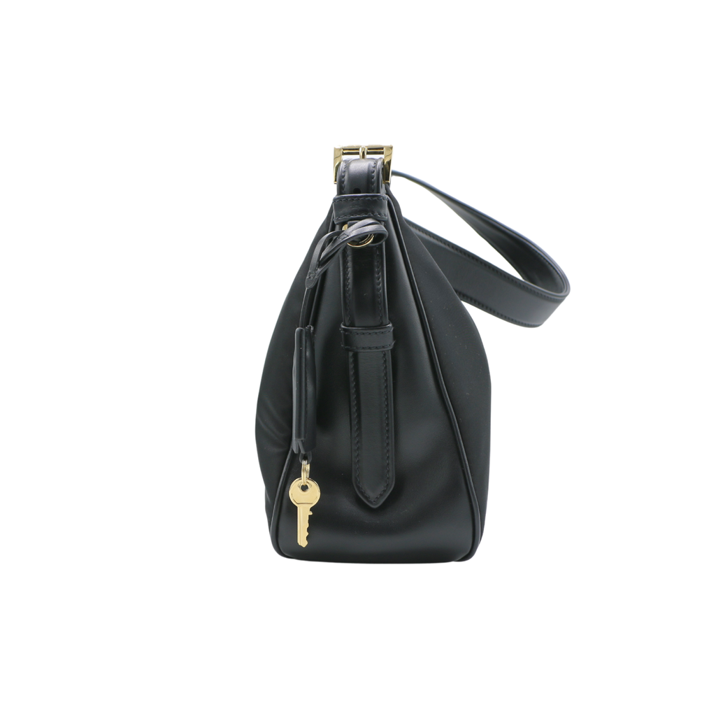 Prada Aimee Nylon Medium Shoulder Bag Black
