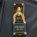 Prada Aimee Nylon Medium Shoulder Bag Black