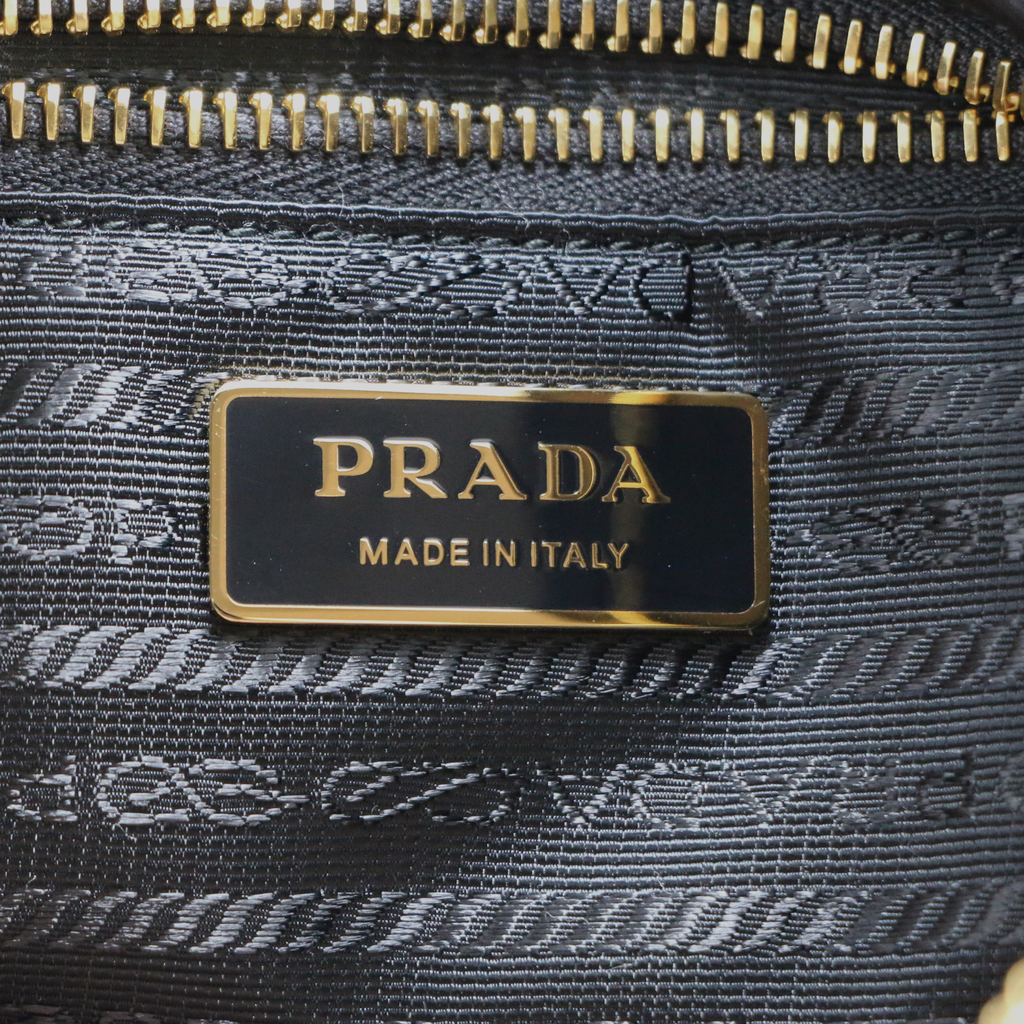 Prada Aimee Nylon Medium Shoulder Bag Black