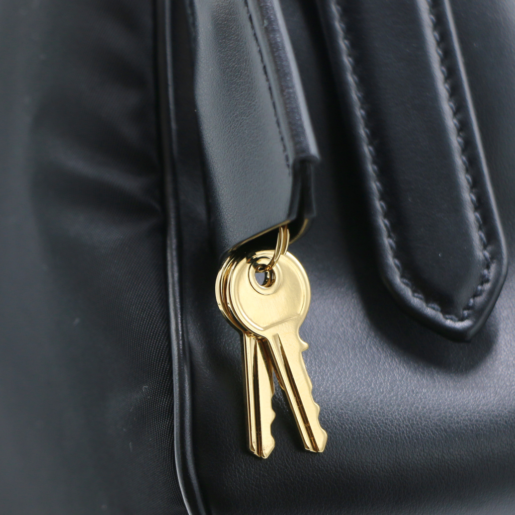 Prada Aimee Nylon Medium Shoulder Bag Black
