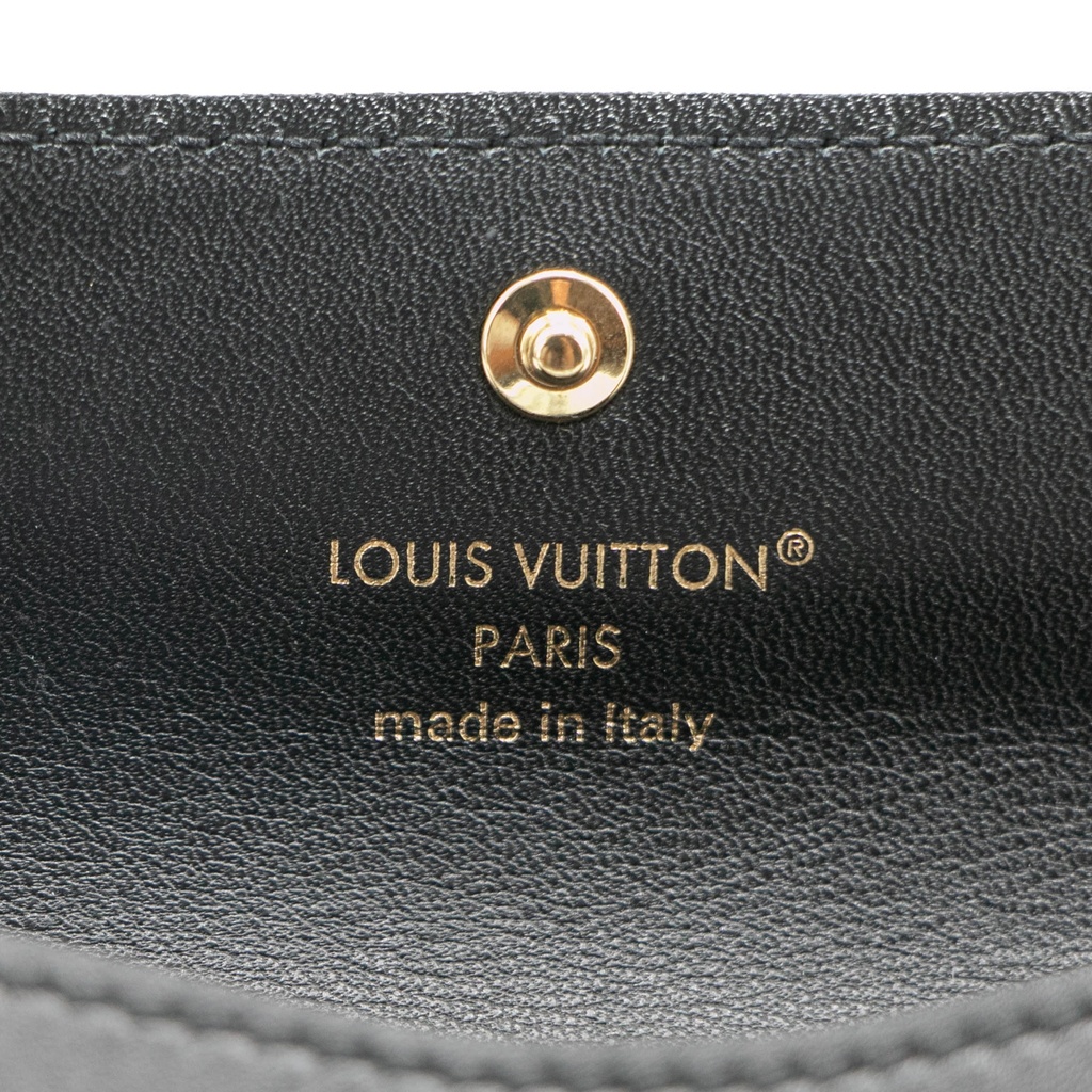 Louis Vuitton Tiny Recto Verso Card Holder LV Bloom Black