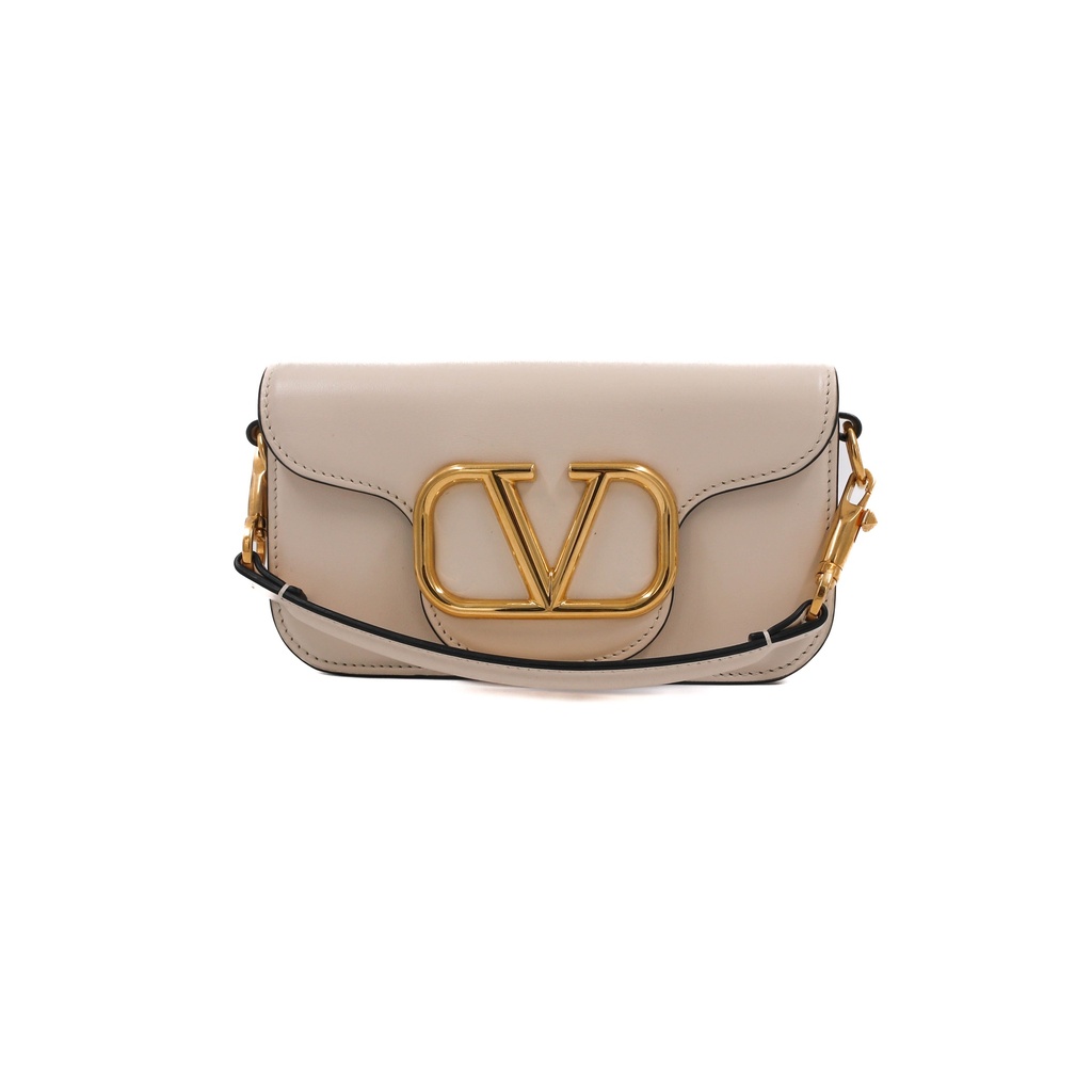 Valentino Garavani  Calfskin Vlogo Small Loco Shoulder Bag