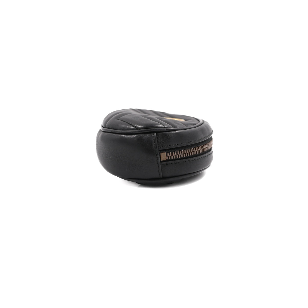 Gucci GG Marmont Matelassé Leather Belt Bag in Black