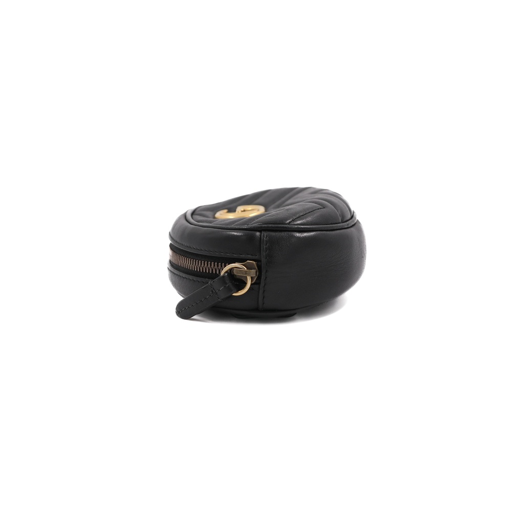Gucci GG Marmont Matelassé Leather Belt Bag in Black