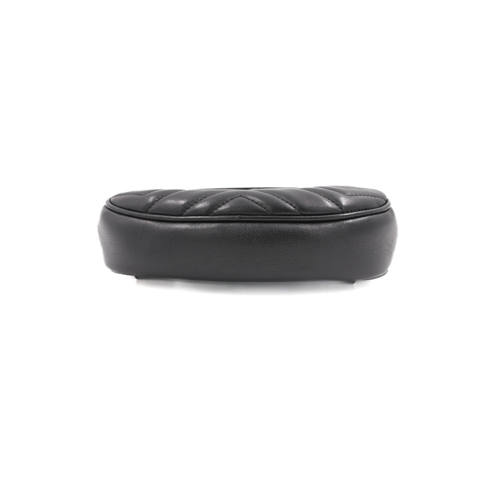 Gucci GG Marmont Matelassé Leather Belt Bag in Black