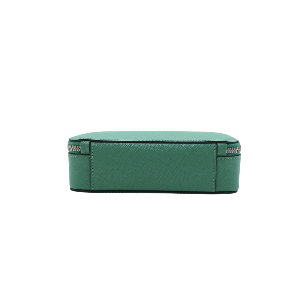 Prada Saffiano Travel Medium Brique Crossbody Bag Mango