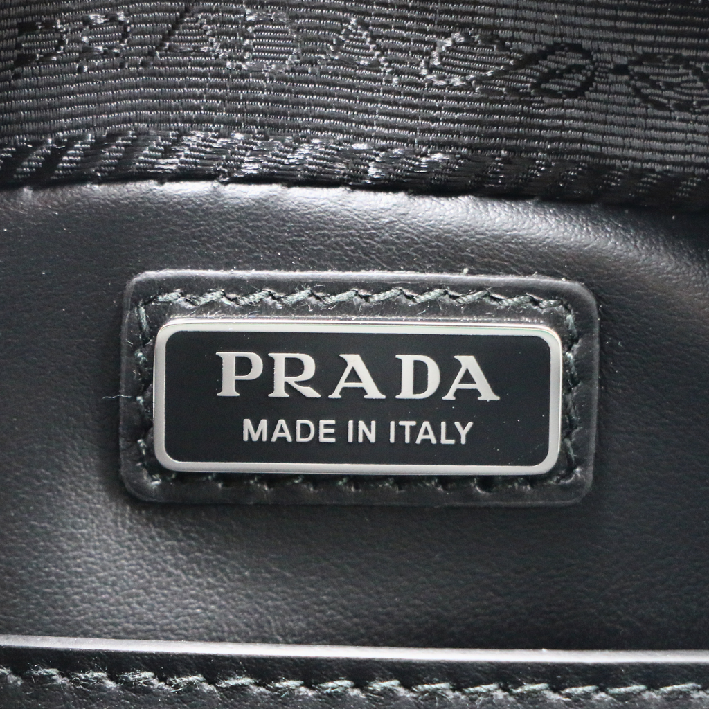 Prada Saffiano Travel Medium Brique Crossbody Bag Mango