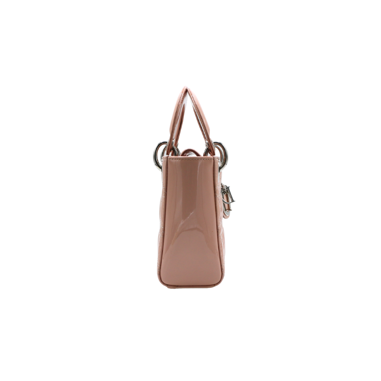 Christian Dior Mini Lady Dior Powder Pink Patent Cannage