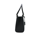 Prada Triangle Logo Black Saffiano Lux Tote Bag