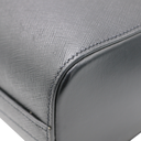 Prada Triangle Logo Black Saffiano Lux Tote Bag