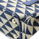 Prada Jacquard Symbole Embroidered Mini Galleria Double Zip Tote 