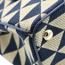 Prada Jacquard Symbole Embroidered Mini Galleria Double Zip Tote 