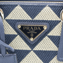 Prada Jacquard Symbole Embroidered Mini Galleria Double Zip Tote 