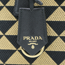 Prada Jacquard Symbole Embroidered Mini Galleria Double Zip Tote 