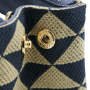 Prada Jacquard Symbole Embroidered Mini Galleria Double Zip Tote 