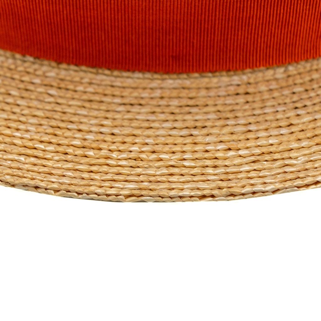Prada Small Woven Straw Hat Natural
