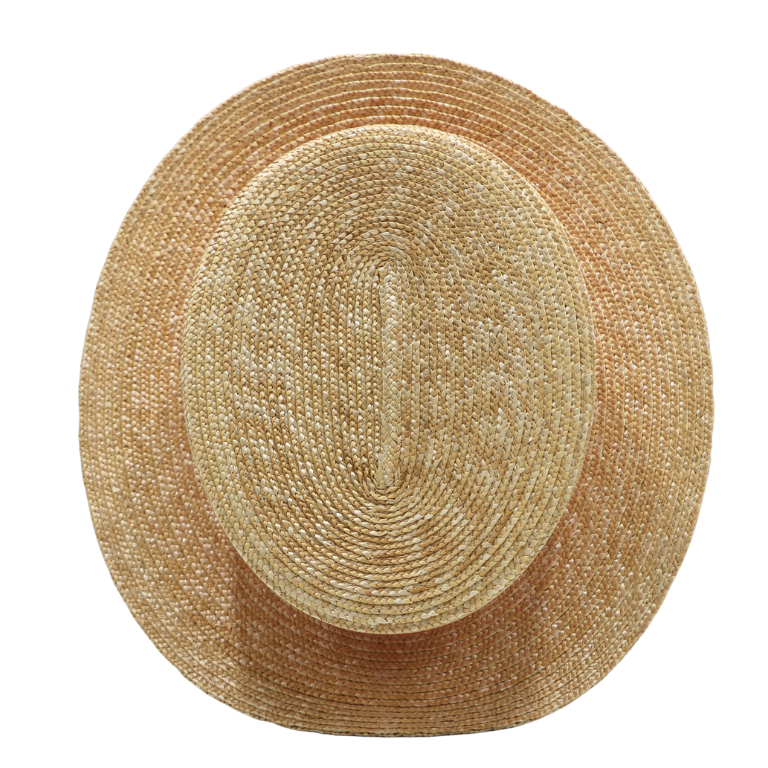 Prada Small Woven Straw Hat Natural