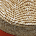 Prada Small Woven Straw Hat Natural