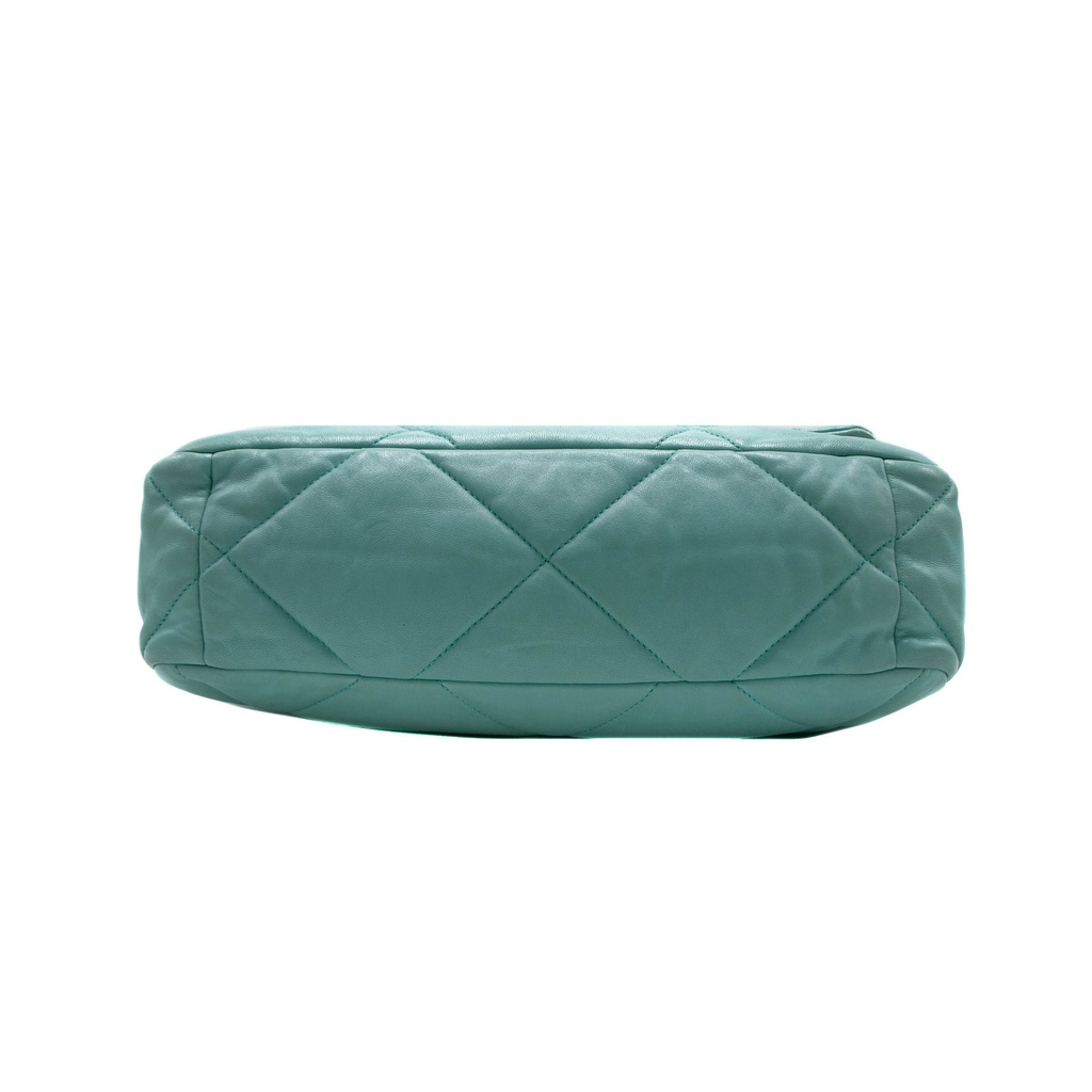 Chanel 19 Flap Large Crossbody Bag Light Green