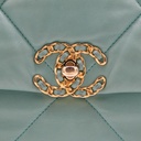 Chanel 19 Flap Large Crossbody Bag Light Green