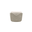 Gucci GG Marmont Belt Bag In White Leather 739599