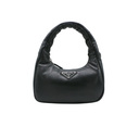 Prada Mini Padded Leather Shoulder Bag Black
