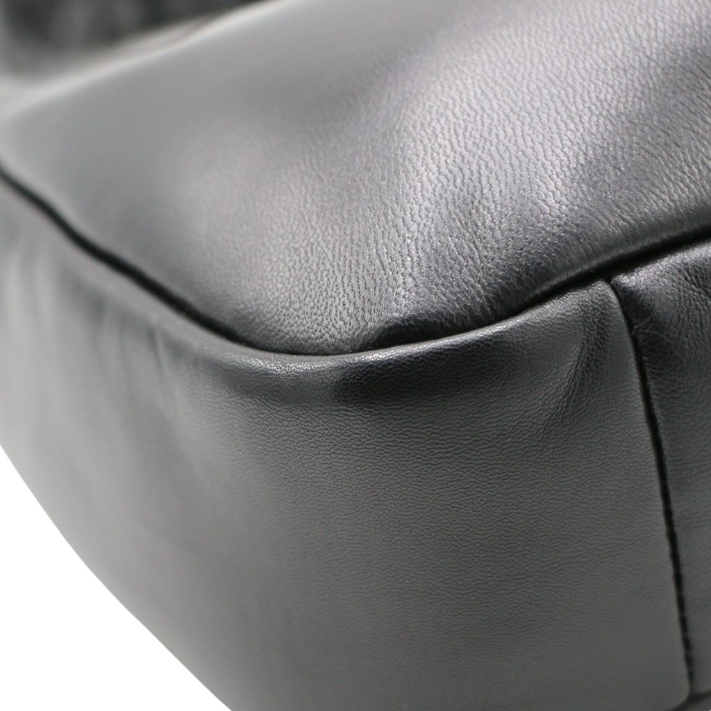 Prada Mini Padded Leather Shoulder Bag Black