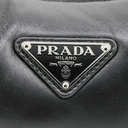 Prada Mini Padded Leather Shoulder Bag Black