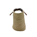 Prada Raffia Woven Braided Basket Tote Bag