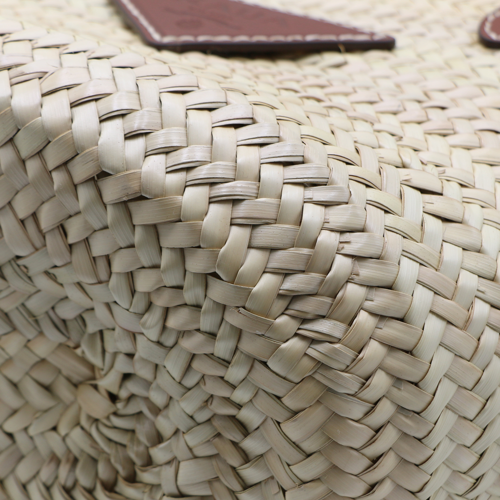 Prada Raffia Woven Braided Basket Tote Bag