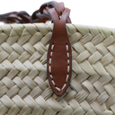 Prada Raffia Woven Braided Basket Tote Bag