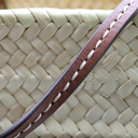 Prada Raffia Woven Braided Basket Tote Bag