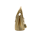 Prada Metallic Saffiano Lux Small Galleria Double Zip Tote Platino
