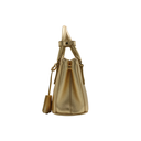 Prada Metallic Saffiano Lux Small Galleria Double Zip Tote Platino
