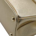 Prada Metallic Saffiano Lux Small Galleria Double Zip Tote Platino