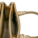 Prada Metallic Saffiano Lux Small Galleria Double Zip Tote Platino