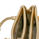 Prada Metallic Saffiano Lux Small Galleria Double Zip Tote Platino