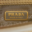 Prada Metallic Saffiano Lux Small Galleria Double Zip Tote Platino