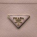 Prada Logo Plate Matinee Medium Shoulder Bag Pink