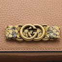 Gucci Interlocking G Chain Wallet Light Brown 746056