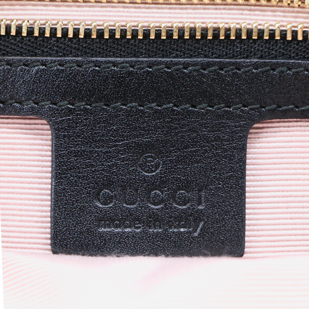Gucci Vitello Palmellato Lux Small Arli Flap Shoulder Bag Black