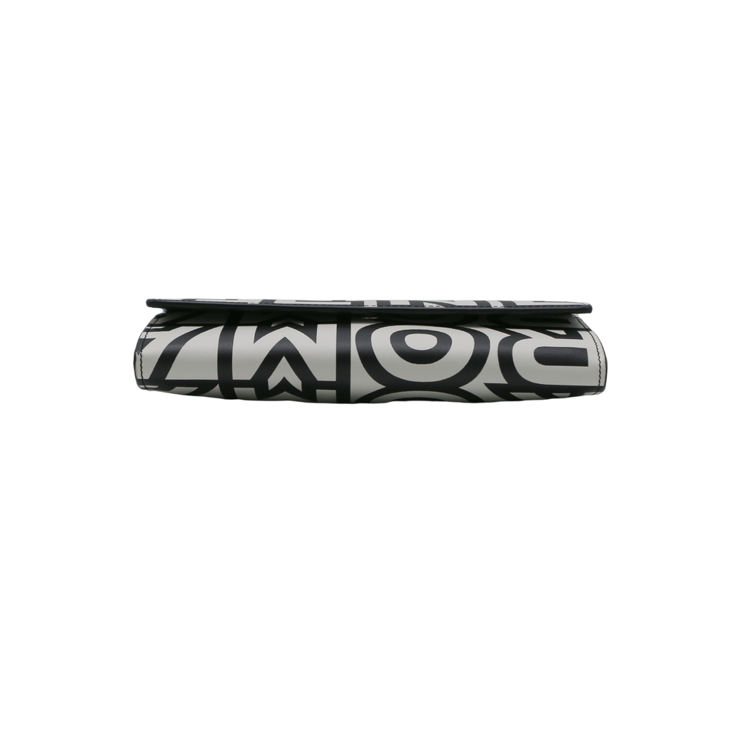 Fendi By Marc Jacobs Fendi Roma Coninental Wallet On Chain Black And White