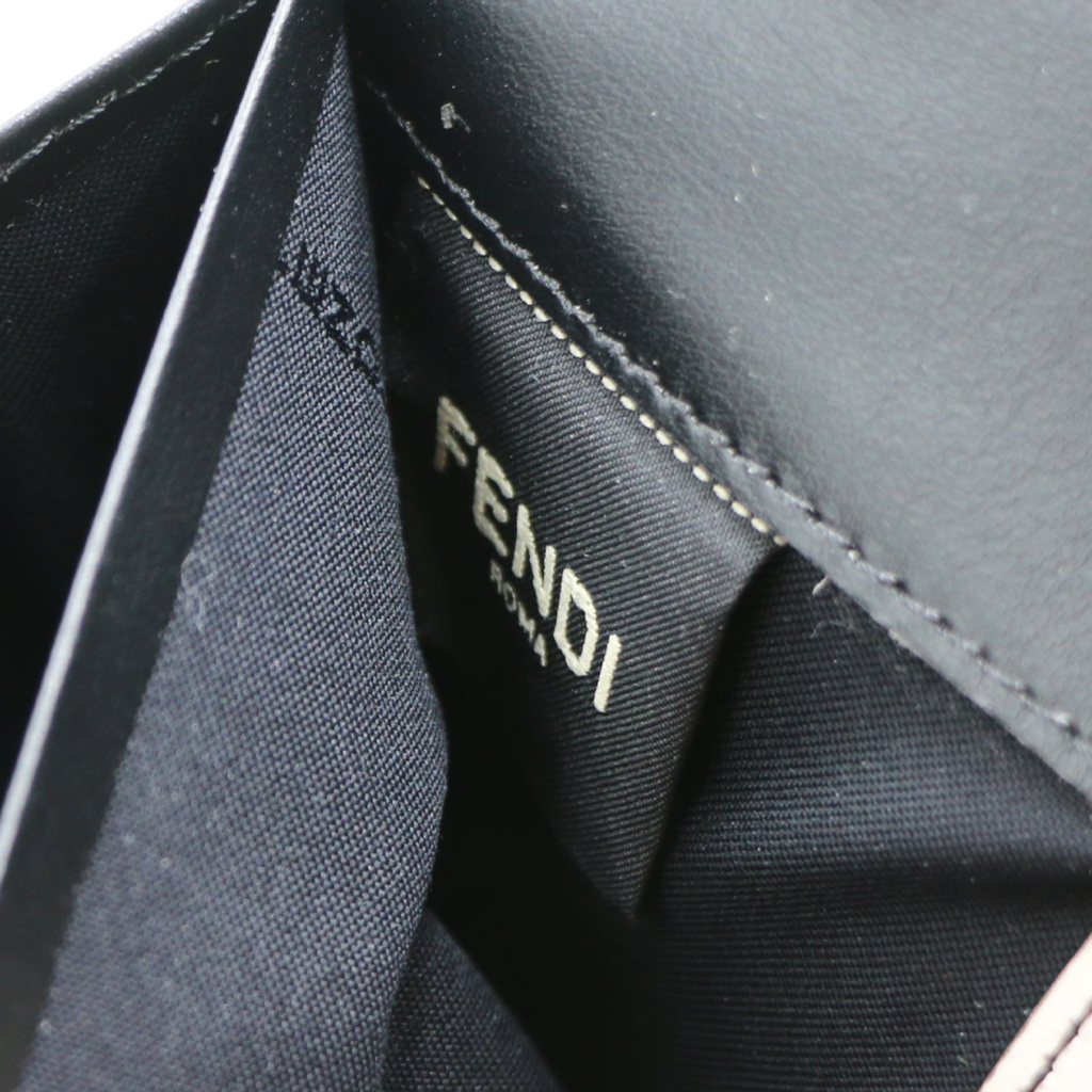 Fendi By Marc Jacobs Fendi Roma Coninental Wallet On Chain Black And White