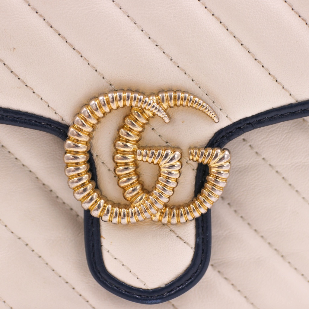 Gucci GG Marmont Leather Top Handle Bag 583571